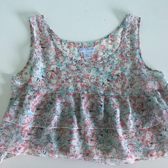 Sheer Ruffled Tank Top - Picture 2 of 4